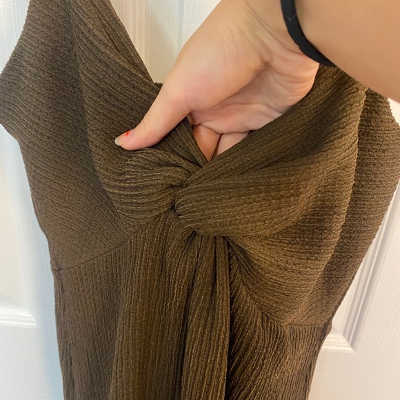 NWOT brown midi dress - Picture 3 of 3